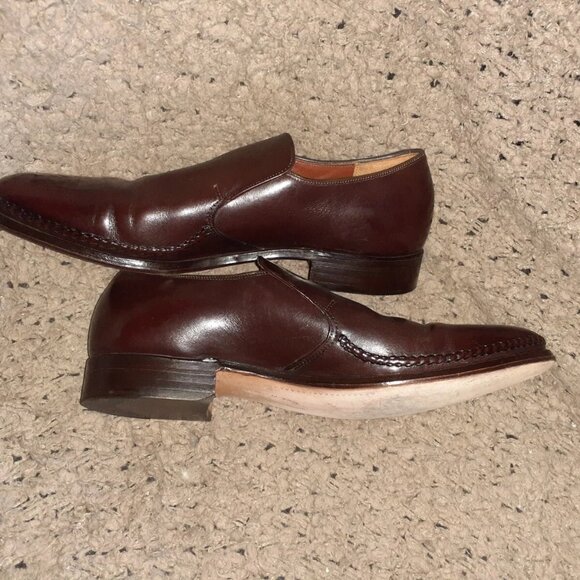 DACK'S-Canada-1984 Brown Imported Calf Leather-Handsewn-Loafer-Sz 10.5-Excellent - Picture 3 of 7